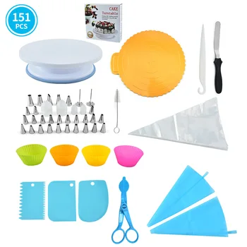 151pcs/set Reusable Icing Piping Nozzles Set Pastry Bag Scraper Flower Cream Tips Converter Baking Cup DIY Cake Decorating Tools
151pcs/set Reusable Icing Piping Nozzles Set Pastry Bag Scraper Flower Cream Tips Converter Baking Cup DIY Cake Decorating Tools