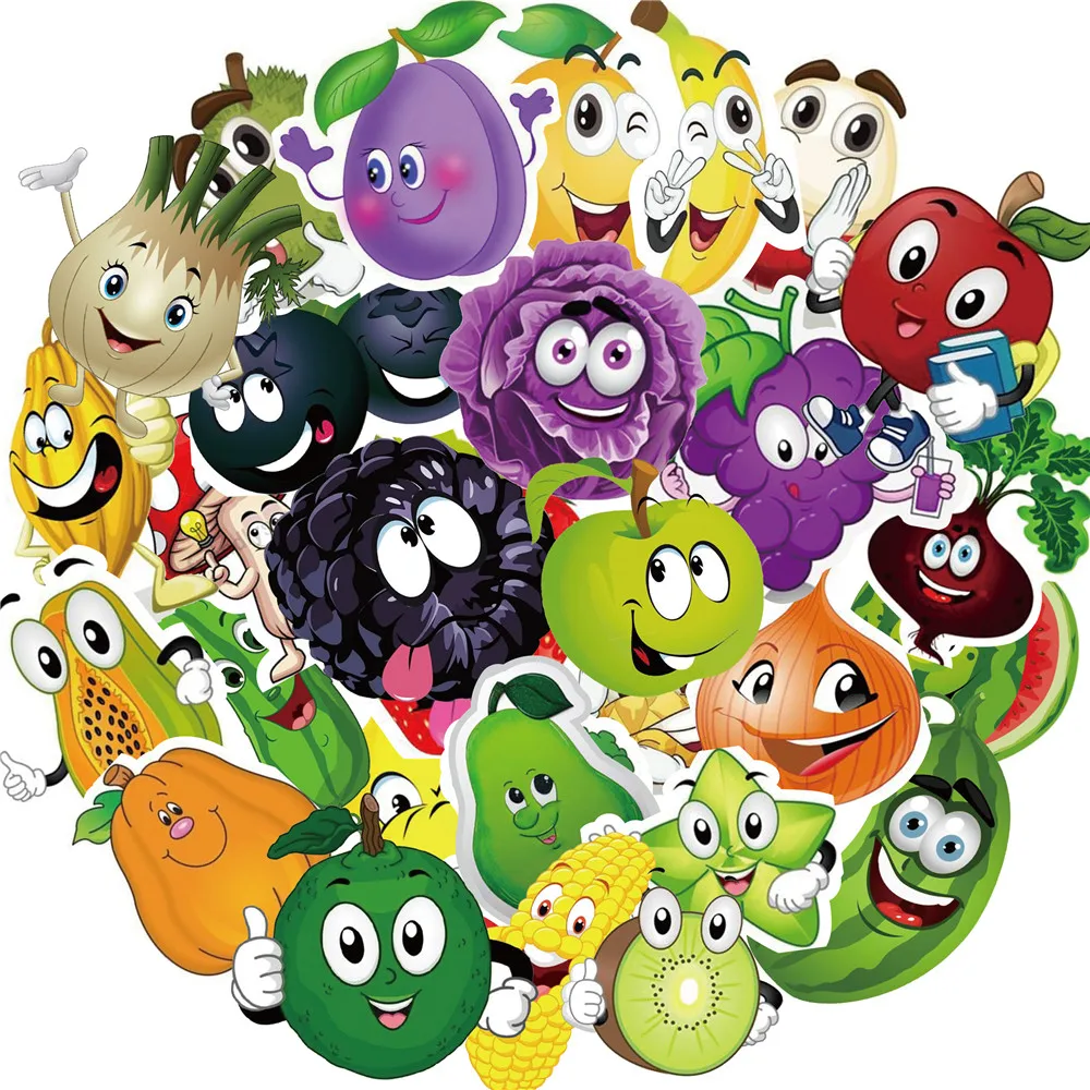 50pcs/Pack Fruit And Vegetables Stickers Skateboard Suitcase Guitar Luggage Laptop PVC Stickers Kid Classic Toy Stickers
50pcs/Pack Fruit And Vegetables Stickers Skateboard Suitcase Guitar Luggage Laptop PVC Stickers Kid Classic Toy Stickers
