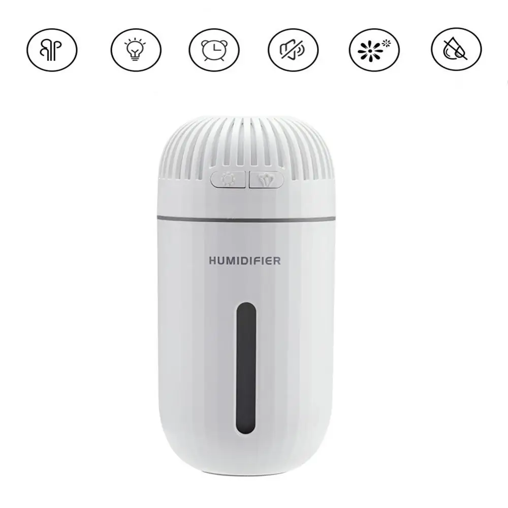 2 Modes Portable Mini 310ml Ultrasonic Air Humidifier USB Charge Air Purifier 7 Color LED Night Light Air Cleaner For Home Car
2 Modes Portable Mini 310ml Ultrasonic Air Humidifier USB Charge Air Purifier 7 Color LED Night Light Air Cleaner For Home Car