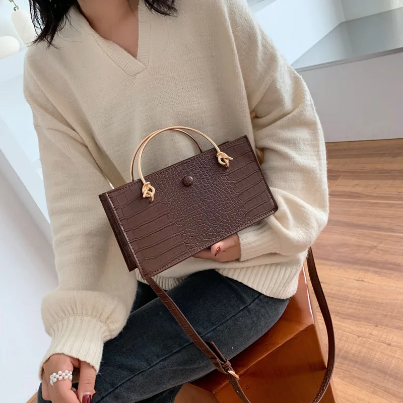 Crocodile Pattern Bag Retro WOMEN'S Bag 2019 Popular New Style Korean-style Versatile INS Shoulder Bag New Arrival Textured Bag
Crocodile Pattern Bag Retro WOMEN'S Bag 2019 Popular New Style Korean-style Versatile INS Shoulder Bag New Arrival Textured Bag