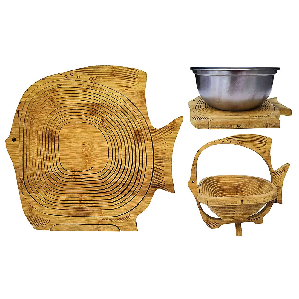 Multifunctional Heat-Resistant Non-Slip Bamboo Mat Pot Foldable Fruit Egg Bread Basket Foldable Fruit Bowl (Fish-Shaped)
Multifunctional Heat-Resistant Non-Slip Bamboo Mat Pot Foldable Fruit Egg Bread Basket Foldable Fruit Bowl (Fish-Shaped)