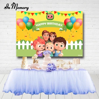 InMemory Bunting Balloons Cocomelon Backdrops For Photo Studio Fence Green Grass Kids Birthday Party Photography Backgrounds
InMemory Bunting Balloons Cocomelon Backdrops For Photo Studio Fence Green Grass Kids Birthday Party Photography Backgrounds