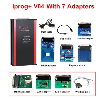Newly Update V84 iPROG+ Prog Programmer iProg With Full 7 Adapters Support IMMO/Mileage Correction/Airbag Reset Diagnostic Tool
Newly Update V84 iPROG+ Prog Programmer iProg With Full 7 Adapters Support IMMO/Mileage Correction/Airbag Reset Diagnostic Tool