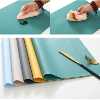 Rectangle Placemats for dining Silicone Waterproof Anti-skidding Mat Washable Heat Insulation Pad Multipurpose Kitchen supplies
Rectangle Placemats for dining Silicone Waterproof Anti-skidding Mat Washable Heat Insulation Pad Multipurpose Kitchen supplies
