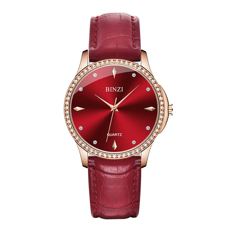 2019 Luxury/Fashion Women Watches Rose Gold Red Leather Ladies Quartz Wristwatches Diamond Female Clock Relogio Feminino New
2019 Luxury/Fashion Women Watches Rose Gold Red Leather Ladies Quartz Wristwatches Diamond Female Clock Relogio Feminino New