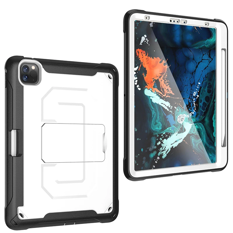 Durable Silicone Case with Kickstand and Pencil Slot for iPad Pro 11 2018/Pro 11 2020 Gen 2 Tablet TPU Protective Back Cover+Pen
Durable Silicone Case with Kickstand and Pencil Slot for iPad Pro 11 2018/Pro 11 2020 Gen 2 Tablet TPU Protective Back Cover+Pen