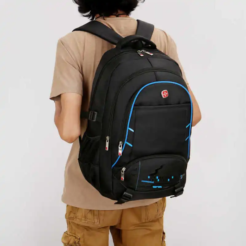 Large Capacity Men Backpack Laptop 17 Inch nylon solid Black Multifunctional Computer Back Pack Male Student Teen Schoolbag 2020
Large Capacity Men Backpack Laptop 17 Inch nylon solid Black Multifunctional Computer Back Pack Male Student Teen Schoolbag 2020