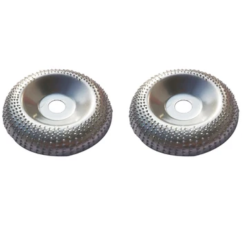 2Pcs 100mm Wood Angle Grinding Wheel Sanding Carving Rotary Tool Abrasive Disc Angle Grinder Tungsten Carbide Coating-Silver
2Pcs 100mm Wood Angle Grinding Wheel Sanding Carving Rotary Tool Abrasive Disc Angle Grinder Tungsten Carbide Coating-Silver