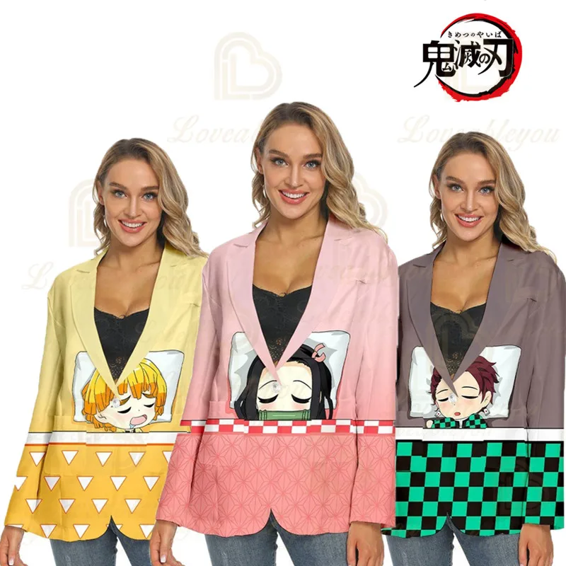 Demon Slayer Kamado Nezuko Kamado Tanjirou Agatsuma Zenitsu 3D Printed Cosplay Women's Casual Spring and Autumn Thin Suit
Demon Slayer Kamado Nezuko Kamado Tanjirou Agatsuma Zenitsu 3D Printed Cosplay Women's Casual Spring and Autumn Thin Suit