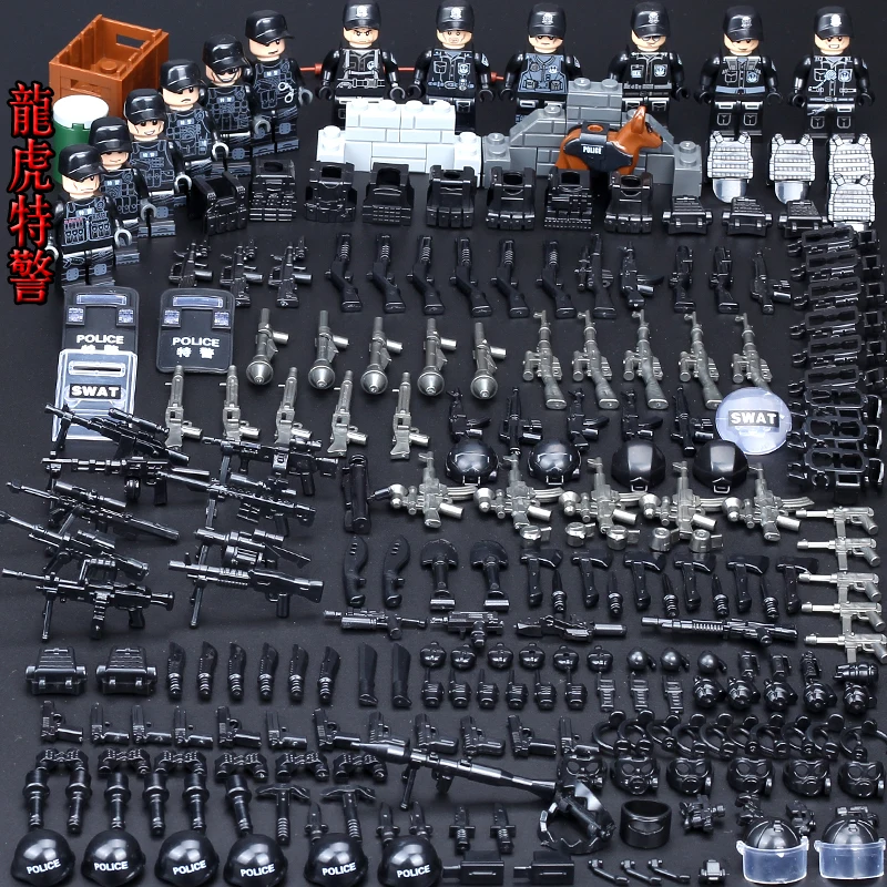 Legaoinglys Military ww2 Soldier SWAT Army Forces Team Soldiers Weapons Building Blocks kids toys child bricks
Legaoinglys Military ww2 Soldier SWAT Army Forces Team Soldiers Weapons Building Blocks kids toys child bricks