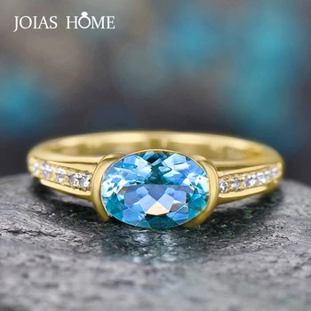 JoiasHome Classic Oval Blue Sapphire Ring For Charm Women Golden Color 6*7mm Gemstones Size 6-10 Women Party Wholesale Gift
JoiasHome Classic Oval Blue Sapphire Ring For Charm Women Golden Color 6*7mm Gemstones Size 6-10 Women Party Wholesale Gift