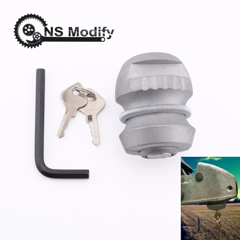 NS Modify Universal Hitch Lock Ball Lock Trailer Hitch Coupling Lock Tow Ball Lock Zinc Alloy Tow Caravan Anti Theft Device
NS Modify Universal Hitch Lock Ball Lock Trailer Hitch Coupling Lock Tow Ball Lock Zinc Alloy Tow Caravan Anti Theft Device