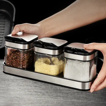 1 set of Useful Durable Practical Seasoning Storage Can Spice Storage Bottle Seasoning Holder Seasoning Container for Restaurant
1 set of Useful Durable Practical Seasoning Storage Can Spice Storage Bottle Seasoning Holder Seasoning Container for Restaurant