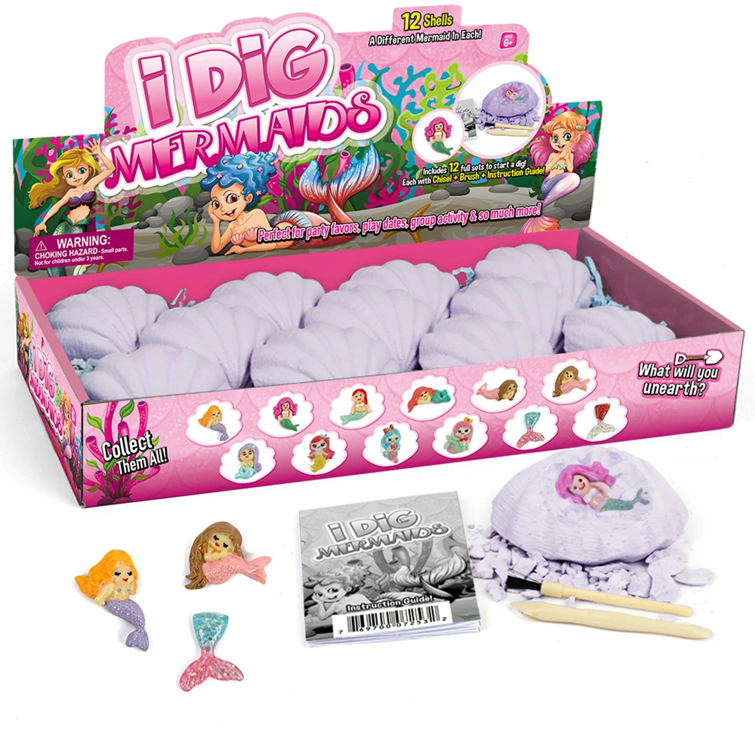 12Pcs Kids DIY Archaeology Toy Mermaid Dig Excavation Kit Children'S Toys Children Educational Science Early Development Toy
12Pcs Kids DIY Archaeology Toy Mermaid Dig Excavation Kit Children'S Toys Children Educational Science Early Development Toy