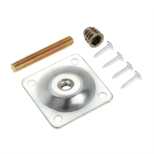 Iron 48x48mm Soft Table Chair Feet Attachment Plates Silver Color Furniture Leg Mounting Plates with Hanger Bolts Adapters
Iron 48x48mm Soft Table Chair Feet Attachment Plates Silver Color Furniture Leg Mounting Plates with Hanger Bolts Adapters