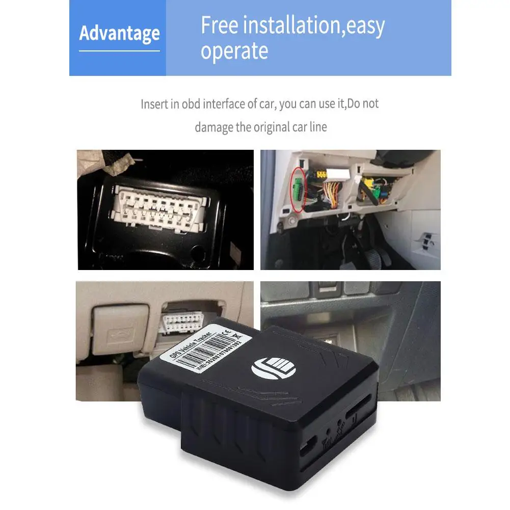 TK306 Mini Car GSM/GPRS Tracker With Standard OBD Interface For Vehicle Locator Add Over Speed/Low Power/Movement Alarm
TK306 Mini Car GSM/GPRS Tracker With Standard OBD Interface For Vehicle Locator Add Over Speed/Low Power/Movement Alarm
