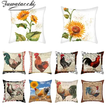 Fuwatacchi Rooster and Sunflower Pillow Cover Floral Fauna Flower Photo Cushion Cover for Home Sofa Decoration Throw Pillowcases
Fuwatacchi Rooster and Sunflower Pillow Cover Floral Fauna Flower Photo Cushion Cover for Home Sofa Decoration Throw Pillowcases
