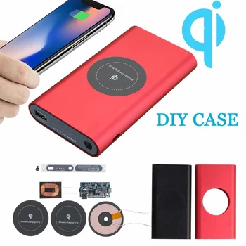 DIY Aluminium Alloy Qi Wireless Charger Powerbank 3 in 1 Type C Micro USB External Power Bank Case Battery Box Kit for iPhone X8
DIY Aluminium Alloy Qi Wireless Charger Powerbank 3 in 1 Type C Micro USB External Power Bank Case Battery Box Kit for iPhone X8