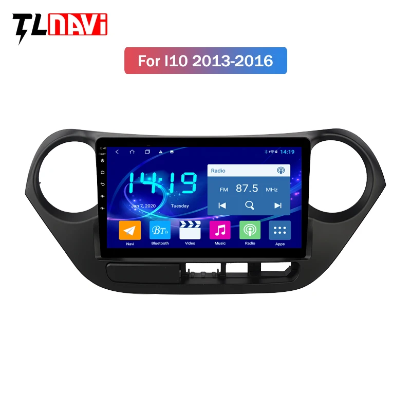 9 дюймов ips 4G + 64G Android 0 для LHD hyundai I10 2013 2016 автомобильный Радио Мультимедиа Видео