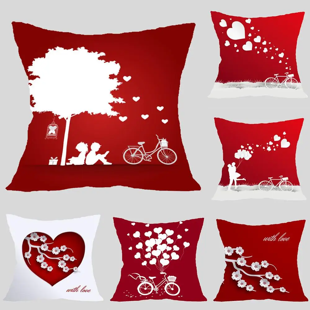 45 * 45cm Valentine's day love polyester throw pillow cover cushion decoration
45 * 45cm Valentine's day love polyester throw pillow cover cushion decoration