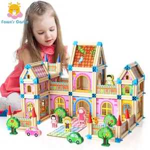 wooden castle dollhouse