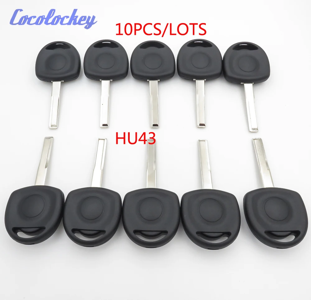 Cocolockey Replacement Transponder Key Shell Case Fob No Chip for OPEL Agila Combo Van Corsa Meriva Tigra B HU43 10pcs/lots | Автомобили и