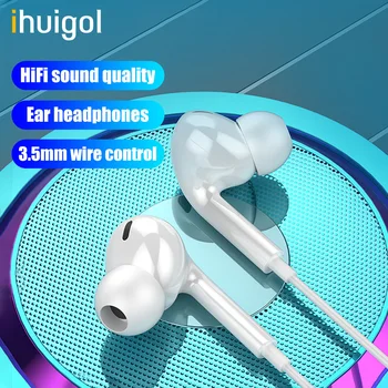 ihuigol 3.5mm Jack Earphone HIFI In-ear Wired Control Headsets Sport Earbuds with Mic For iPhone 5 6 SE iPad iPod Samsung Huawei
ihuigol 3.5mm Jack Earphone HIFI In-ear Wired Control Headsets Sport Earbuds with Mic For iPhone 5 6 SE iPad iPod Samsung Huawei