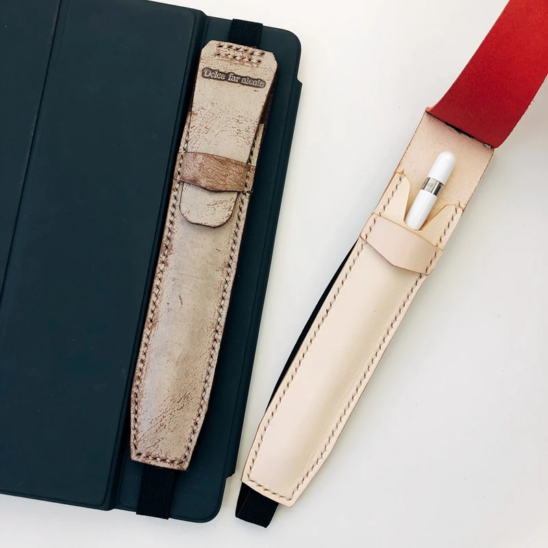 Handmade Leather Apple Pen 2 Touch Pen Case Holder Protable Elastic Belt Pen Bag For IPad Pro
Handmade Leather Apple Pen 2 Touch Pen Case Holder Protable Elastic Belt Pen Bag For IPad Pro
