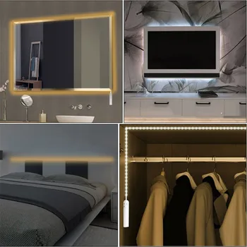 Bed Cabinet Closet Light LED Strip Light + PIR Motion Sensor Detector battery Power Adapter Flexible Tape tira led impermeable
Bed Cabinet Closet Light LED Strip Light + PIR Motion Sensor Detector battery Power Adapter Flexible Tape tira led impermeable