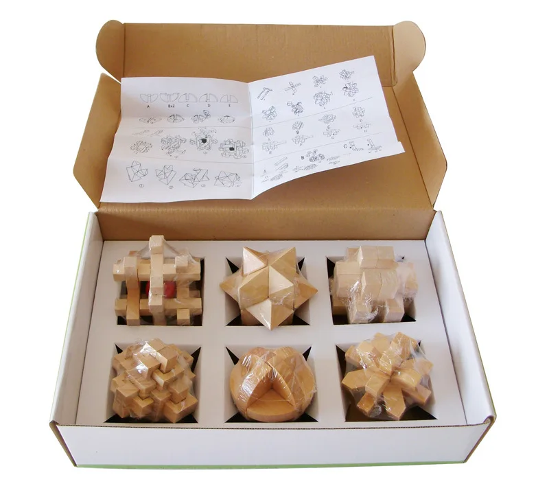 Wooden Toys Children Intelligence Adult Casual BT11 Burr Puzzle Six Pieces Set Intelligence Combination 0.78
Wooden Toys Children Intelligence Adult Casual BT11 Burr Puzzle Six Pieces Set Intelligence Combination 0.78