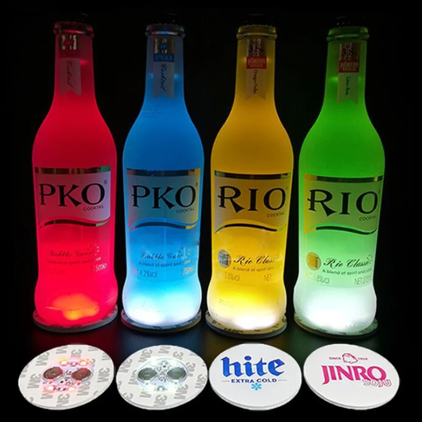 2pcs Mini Glow Coaster LED Bottle Light Glorifier Drink Cup Mat Stickers Christmas Xmas Nightclub Bar Party Vase Decoration
2pcs Mini Glow Coaster LED Bottle Light Glorifier Drink Cup Mat Stickers Christmas Xmas Nightclub Bar Party Vase Decoration