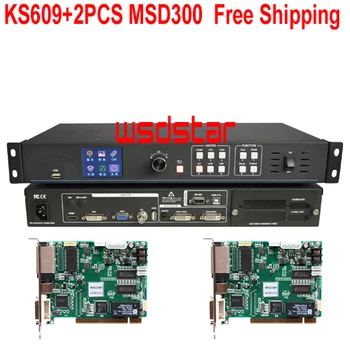 KS609+2PCS MSD300 LED Video Processor Input USB/HDMI/DVI/VGA/CVBS LED video processor MCTRL600 MCTRL660 Novastar VS1 Hot Sales Free Shipping
KS609+2PCS MSD300 LED Video Processor Input USB/HDMI/DVI/VGA/CVBS LED video processor MCTRL600 MCTRL660 Novastar VS1 Hot Sales Free Shipping