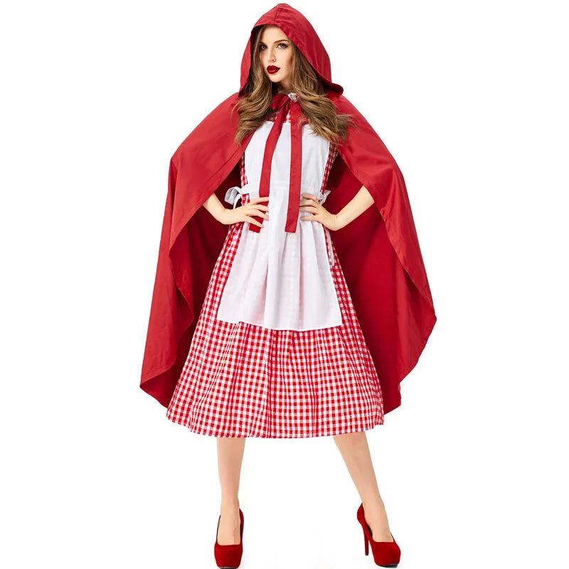 Halloween Fantasia Fairy Tale Little Red Riding Hood Fancy Costume Nightclub Carnival Party Classic Castle Queen Cosplay Dress
Halloween Fantasia Fairy Tale Little Red Riding Hood Fancy Costume Nightclub Carnival Party Classic Castle Queen Cosplay Dress