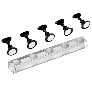Nail Art Display Stand, Manicure 5Pcs Nail Art Tip Holders Magnetic Chess Board Display Practic Train Stand-Black
Nail Art Display Stand, Manicure 5Pcs Nail Art Tip Holders Magnetic Chess Board Display Practic Train Stand-Black