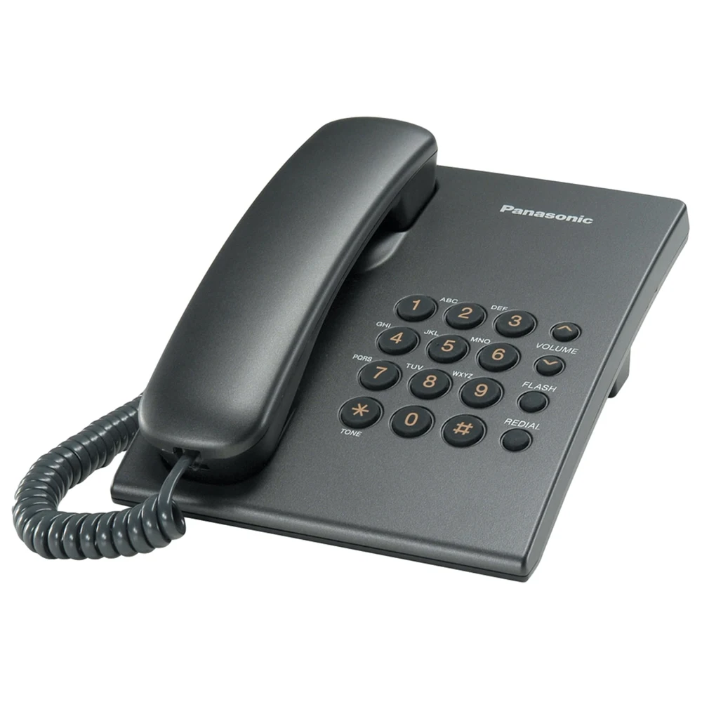 Телефон PANASONIC KX-TS2350RUT титан повторный набор тональный/импульсный режим |