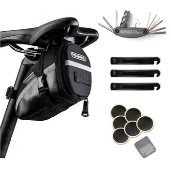 1.2L Bicycle Saddle Bag Waterproof Zip Closure Bike Tail Bag Cycling Seat Cushion Rear Pouch Bag Bicycle Tire Repair Tool Set
1.2L Bicycle Saddle Bag Waterproof Zip Closure Bike Tail Bag Cycling Seat Cushion Rear Pouch Bag Bicycle Tire Repair Tool Set