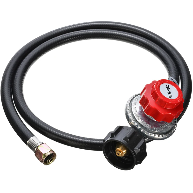 5/16'' 20PSI Propane Gas Regulator BBQ Grill Burner With 46'' Hose High Pressure Hose Kit Valve Tool Part
5/16'' 20PSI Propane Gas Regulator BBQ Grill Burner With 46'' Hose High Pressure Hose Kit Valve Tool Part