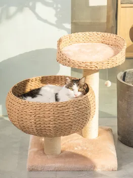 Stable Cat Climbing Frame Nest Cat Tree One Durable Large Sisal Space Capsule Woven Big Cat Nest Grab Board Column
Stable Cat Climbing Frame Nest Cat Tree One Durable Large Sisal Space Capsule Woven Big Cat Nest Grab Board Column