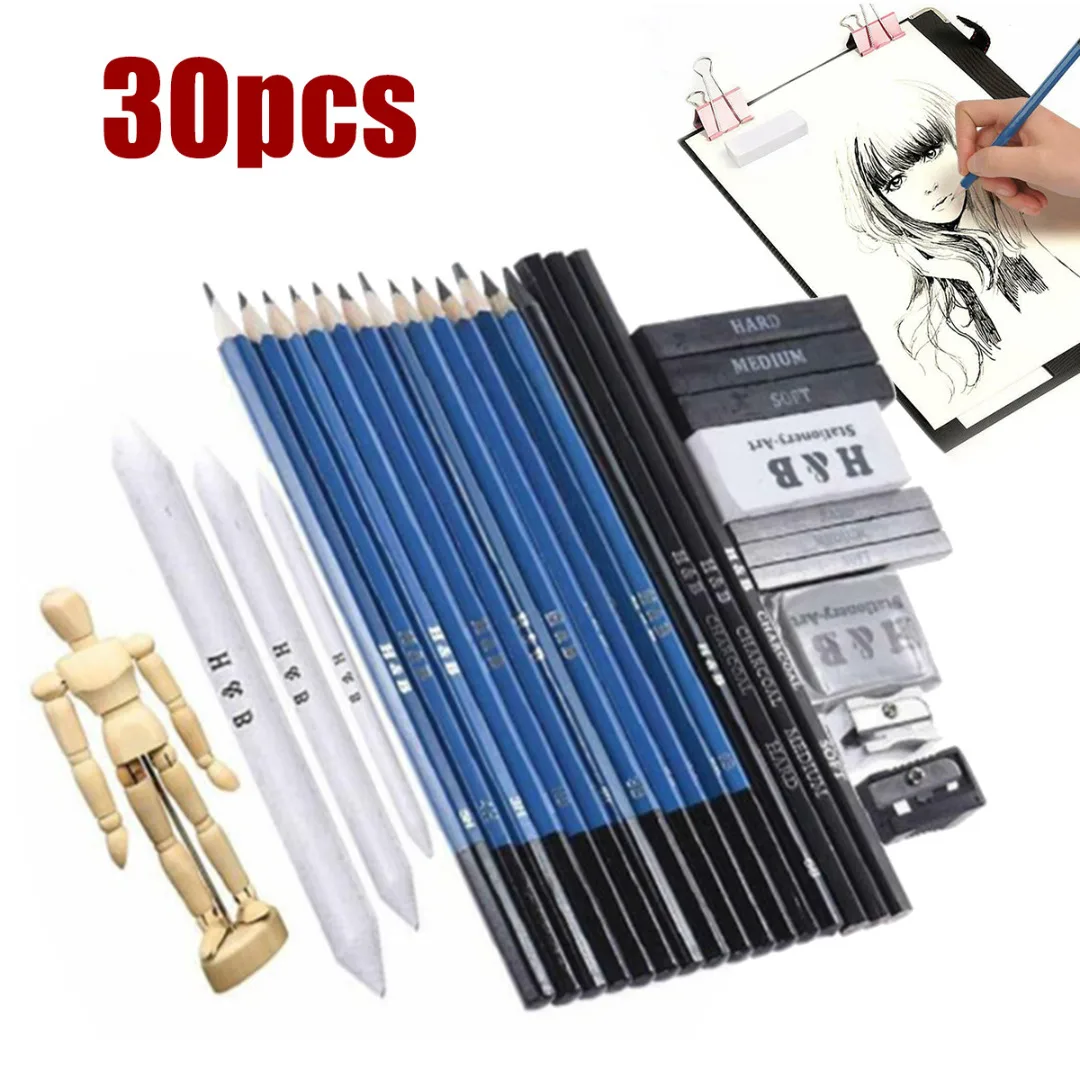 1 set Sketching Drawing Pencils Eraser Pencil Sharpener Drawing Kit for Kids Adults School Painting Art Writing Supplies
1 set Sketching Drawing Pencils Eraser Pencil Sharpener Drawing Kit for Kids Adults School Painting Art Writing Supplies