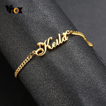 Vnox Personalize Name Chain Bracelets for Women Jewelry Gold and Color Stainless Steel Custom Gifts for Her
Vnox Personalize Name Chain Bracelets for Women Jewelry Gold and Color Stainless Steel Custom Gifts for Her