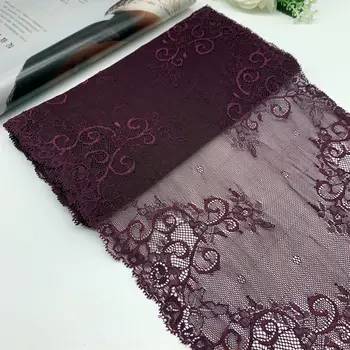 3y/lot Width 25cm Stretch Lace Trims Burgundy For Clothing Accessories Dress Sewing Applique Costume Lace Fabrics Bra Lingerie 
3y/lot Width 25cm Stretch Lace Trims Burgundy For Clothing Accessories Dress Sewing Applique Costume Lace Fabrics Bra Lingerie