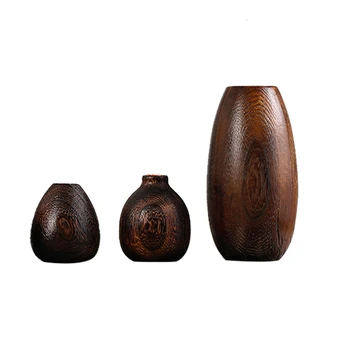 Japanese Style Burning Tung Tree Small Vase Solid Wood Dried Flowers Vase Flower Organ Mini Originality Home Furnishing Ornament
Japanese Style Burning Tung Tree Small Vase Solid Wood Dried Flowers Vase Flower Organ Mini Originality Home Furnishing Ornament