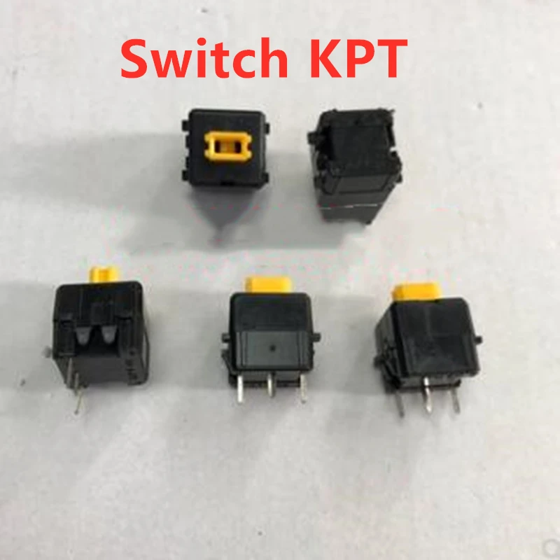 20 Keyboard switch KPT three-pin self-resetting key switch tact switch yellow 
20 Keyboard switch KPT three-pin self-resetting key switch tact switch yellow