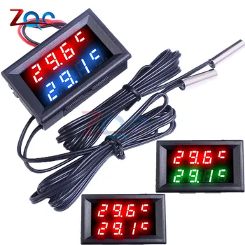 Dual LED Display Digital Thermometer Thermograph Temperature Sensor Meter Detector Tester Monitor for Fridge Aquarium Auto Car
Dual LED Display Digital Thermometer Thermograph Temperature Sensor Meter Detector Tester Monitor for Fridge Aquarium Auto Car