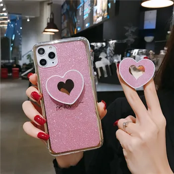 Luxury Lovely heart glitter plating silicone soft phone case for iphone X XR XS 11 Pro Max 6 7 8 plus Case With Holder
Luxury Lovely heart glitter plating silicone soft phone case for iphone X XR XS 11 Pro Max 6 7 8 plus Case With Holder
