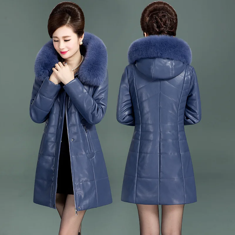 Winter Middle-aged Mother Cotton Coat Lapel Fur Collar Stitching Thickened Down Cotton Cothing Invierno Large Size Overcoat Z774
Winter Middle-aged Mother Cotton Coat Lapel Fur Collar Stitching Thickened Down Cotton Cothing Invierno Large Size Overcoat Z774