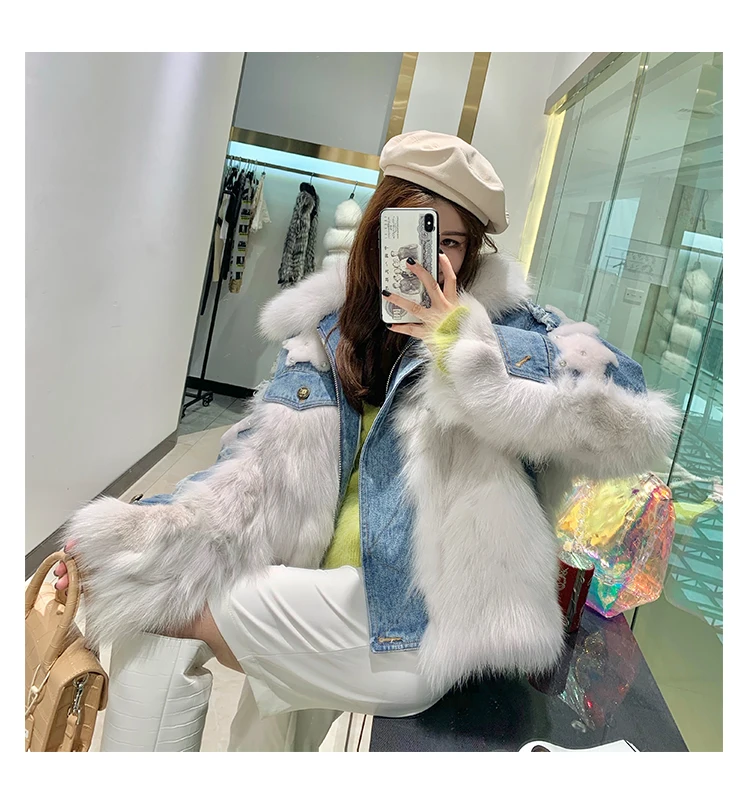 denim jacket with fur real fox fur star (18)