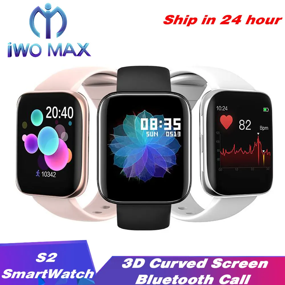 S2 3D изогнутый экран спортивные режимы Смарт-часы IP67 Водонепроницаемый HeartRate