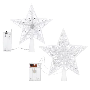 2pcs Lightweight Simple Delicate Decorative Durable Top Star Lights Christmas Tree Toppers Treetop Lights Lighted Toppers
2pcs Lightweight Simple Delicate Decorative Durable Top Star Lights Christmas Tree Toppers Treetop Lights Lighted Toppers