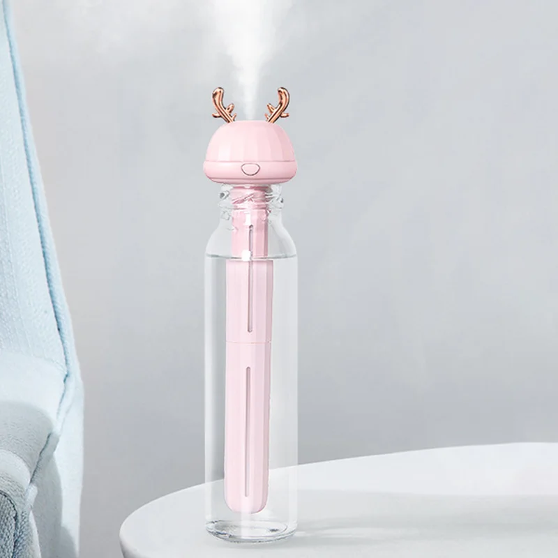 USB Portable Air Humidifier Cartoon Bottle Mist Maker Aroma Diffuser for Home Office Refresher Detachable Humidification
USB Portable Air Humidifier Cartoon Bottle Mist Maker Aroma Diffuser for Home Office Refresher Detachable Humidification